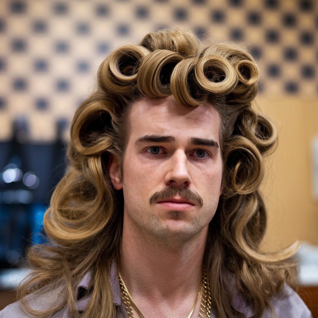 1980s men hair fashion